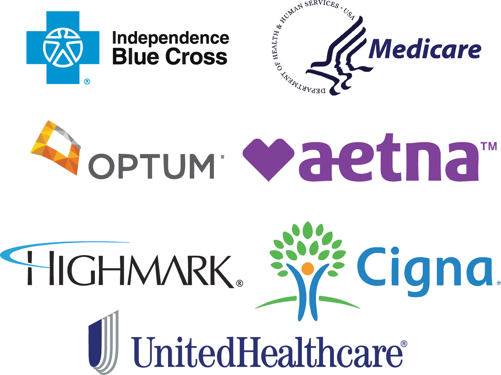 supported insurances include, Independence Blue Cross, Medicare, Optum, Aetna, Highmark, Cigna, United HealthCare 